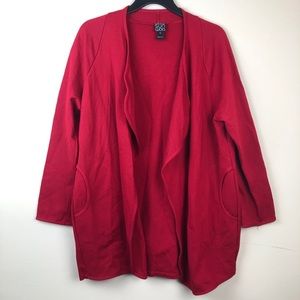 Clara Sun Woo Cardigan Small Open Front Cascading